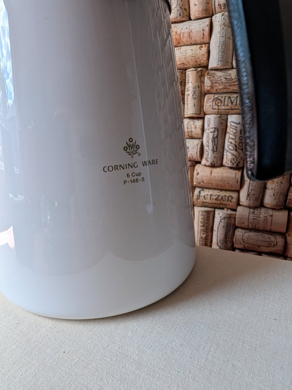 CorningWare Spice of Life Le Café P‑146 Percolator Coffee Pot with Basket & Lid - Picture 5 of 15